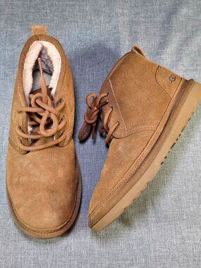UGG Neumel II Chestnut Suede Shearling Lined Chukka Boots